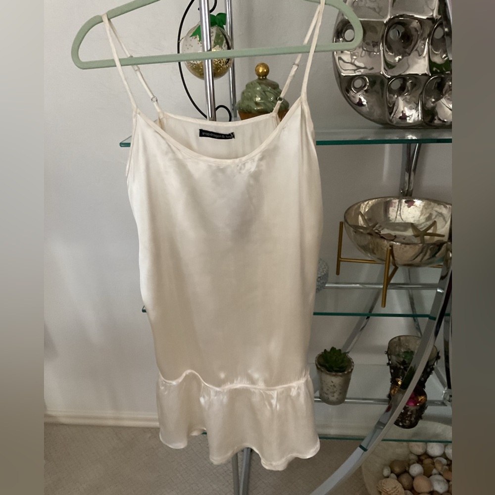 SnapDragon & Twig Cream Women's slip dress